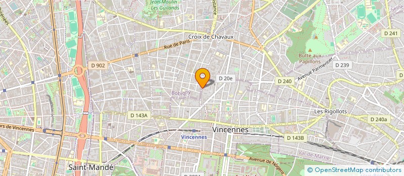 localisation de l'entreprise MONSIEUR PAUL ALEXANDRE à VINCENNES