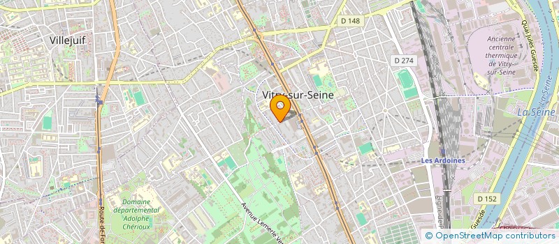 localisation de l'entreprise MONSIEUR PAUL-ALEXIS COUSIN  VITRY-SUR-SEINE