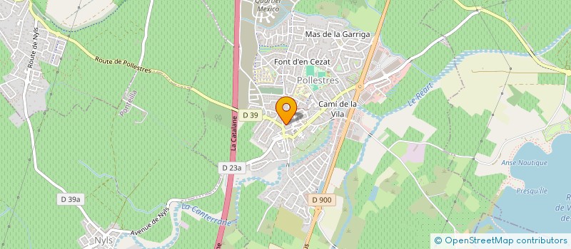 localisation de l'entreprise MONSIEUR PAUL ALIES  POLLESTRES