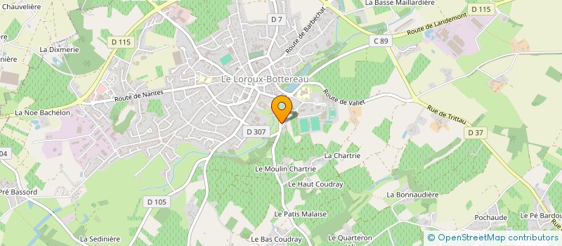 localisation de l'entreprise MONSIEUR PAUL AMIOT à LE LANDREAU