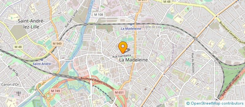 localisation de l'entreprise MONSIEUR PAUL-ANDRE LEROY à LA MADELEINE
