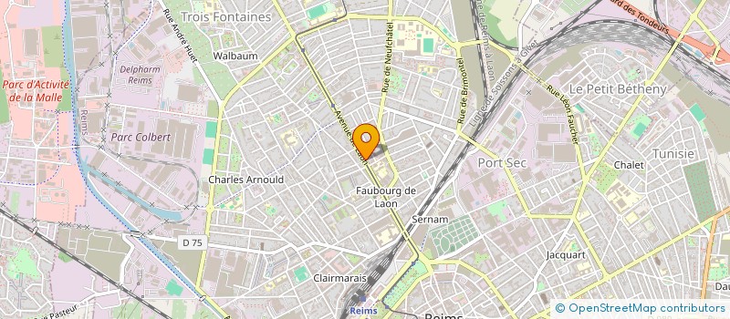 localisation de l'entreprise MONSIEUR PAUL-ANDRE SENAH  REIMS