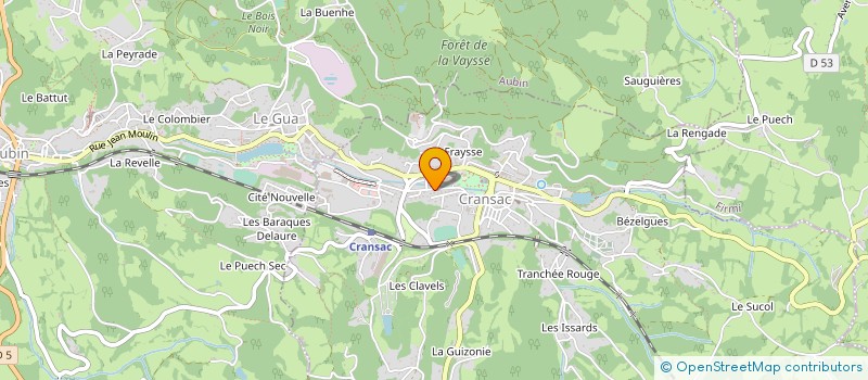 localisation de l'entreprise MONSIEUR PAUL ANDRIAN  CRANSAC