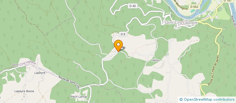 localisation de l'entreprise MONSIEUR PAUL ANDRIEU  SAINT-CIRQ-LAPOPIE