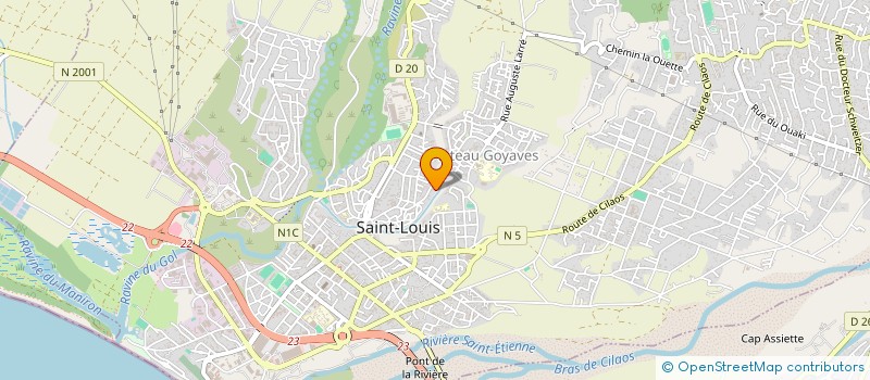 localisation de l'entreprise MONSIEUR PAUL ANGAMA  SAINT-LOUIS