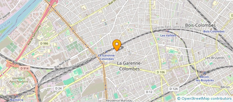 localisation de l'entreprise MONSIEUR PAUL ANTOINE DUPUIS à LA GARENNE-COLOMBES