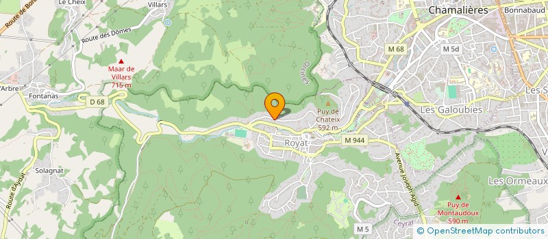 localisation de l'entreprise MONSIEUR PAUL-ANTOINE OBEIN  ROYAT