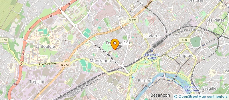 localisation de l'entreprise MONSIEUR PAUL-ANTOINE PASTEUR à BESANCON
