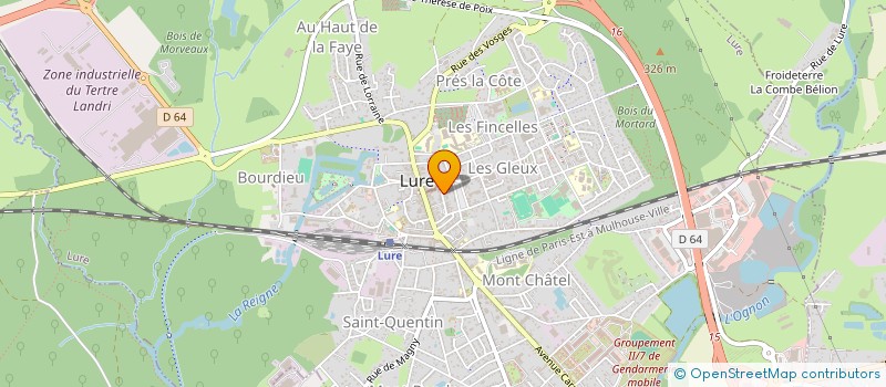 localisation de l'entreprise MONSIEUR PAUL ANTOINE ROLLAND  LURE