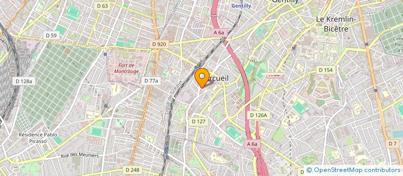 localisation de l'entreprise MONSIEUR PAUL ARAPOVIC  ARCUEIL