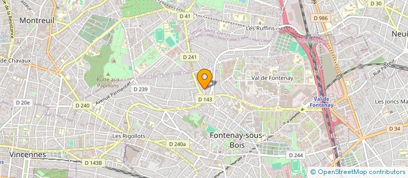 localisation de l'entreprise MONSIEUR PAUL ARBEZ-GINDRE à FONTENAY-SOUS-BOIS
