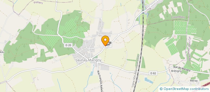 localisation de l'entreprise MONSIEUR PAUL ARCHAMBAULT  JAUNAY-MARIGNY