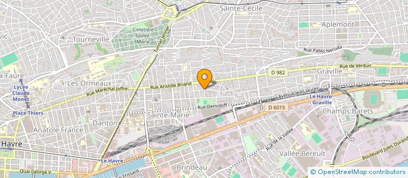 localisation de l'entreprise MONSIEUR PAUL AREBOKE  LE HAVRE