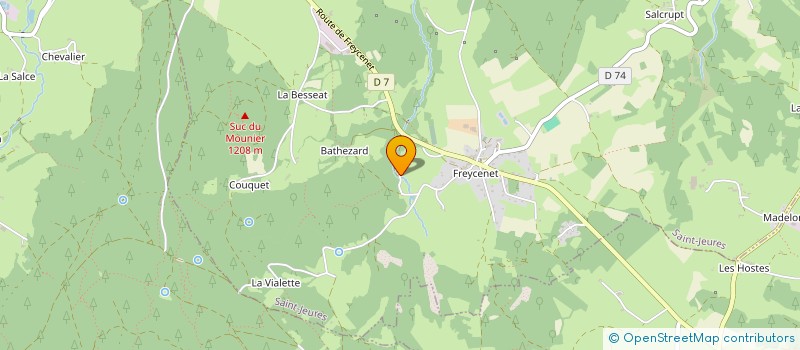 localisation de l'entreprise MONSIEUR PAUL ARGAUD  SAINT-JEURES