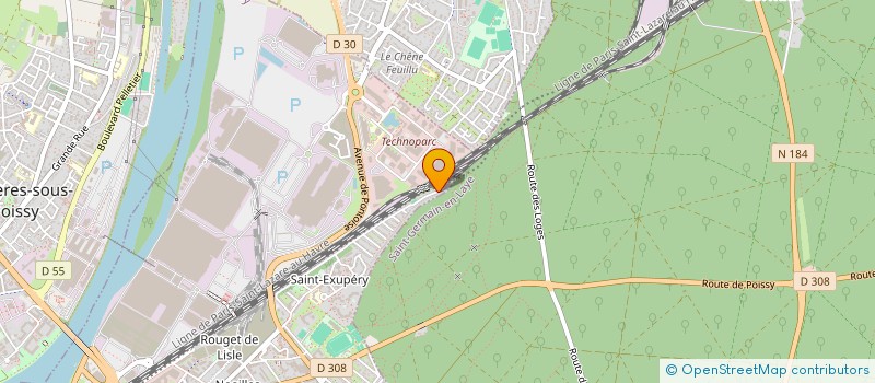 localisation de l'entreprise MONSIEUR PAUL ARISTIDE KENDO-PINDI  POISSY