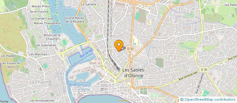 localisation de l'entreprise MONSIEUR PAUL-ARMAND SYRE à LES SABLES D'OLONNE
