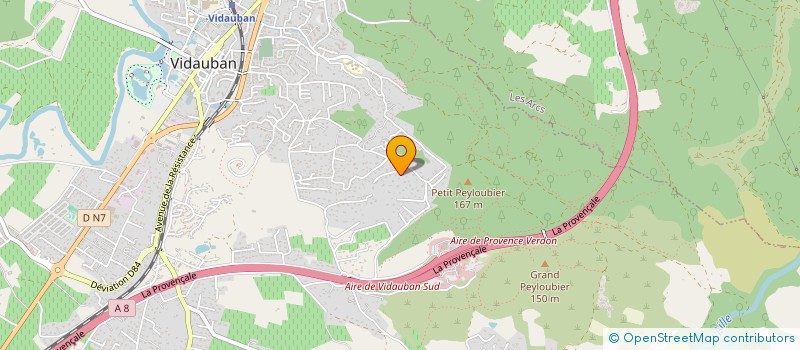 localisation de l'entreprise MONSIEUR PAUL ARMITAGE  VIDAUBAN