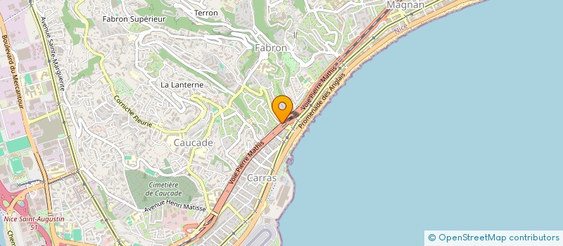 localisation de l'entreprise MONSIEUR PAUL AUBERT à NICE