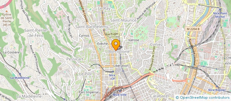 localisation de l'entreprise MONSIEUR PAUL AUBERT à NICE
