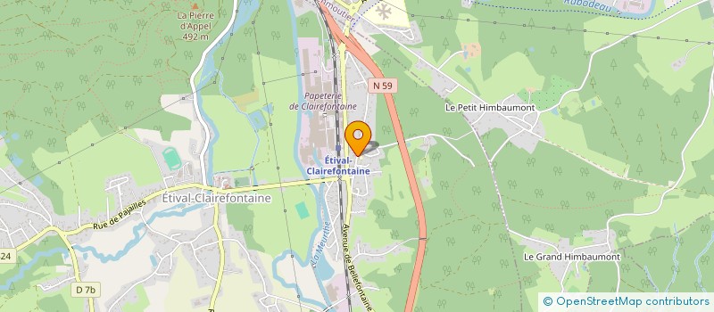 localisation de l'entreprise MONSIEUR PAUL AUBRY à ETIVAL-CLAIREFONTAINE