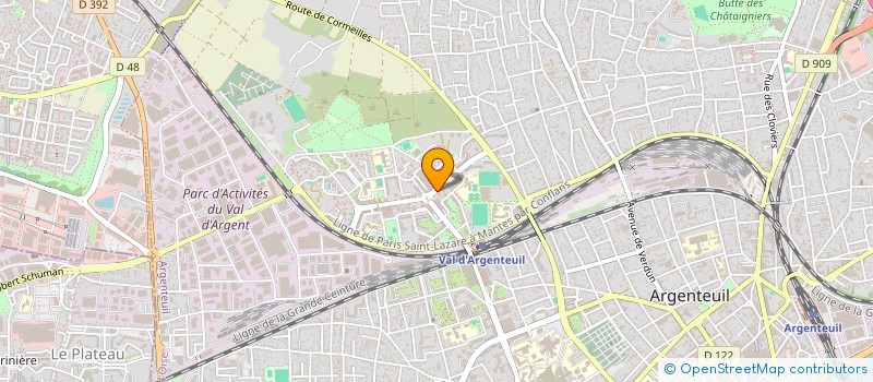 localisation de l'entreprise MONSIEUR PAUL AUDANTE BENITES  ARGENTEUIL