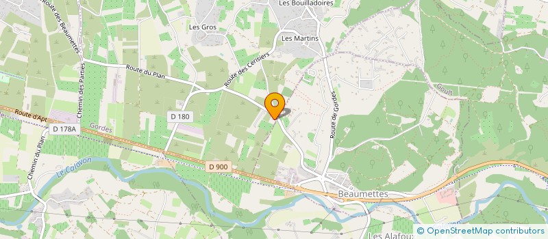 localisation de l'entreprise MONSIEUR PAUL AUFFRET  BEAUMETTES