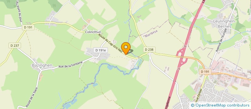 localisation de l'entreprise MONSIEUR PAUL-AUGUSTIN DELATTRE  BAZINGHEN