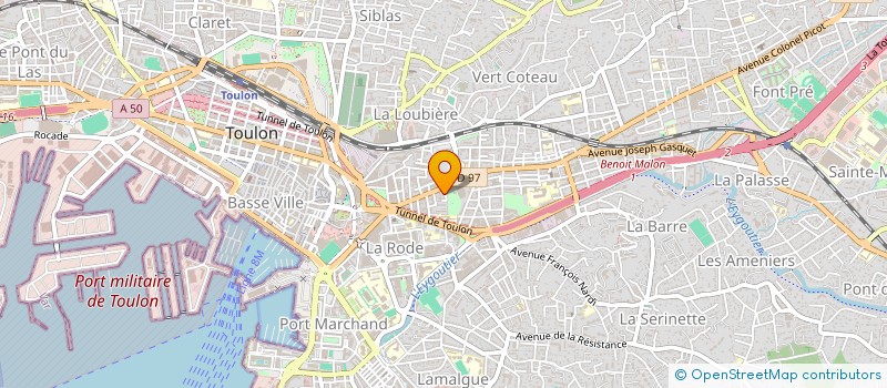 localisation de l'entreprise MONSIEUR PAUL-AUGUSTIN YVER  TOULON