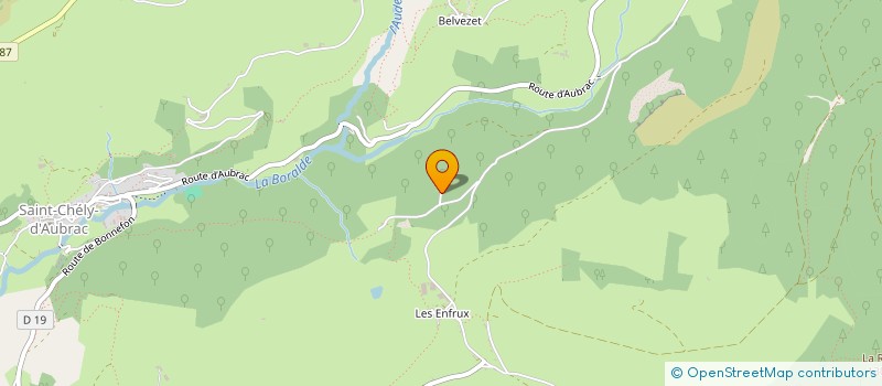 localisation de l'entreprise MONSIEUR PAUL AUGUY  SAINT CHELY D'AUBRAC