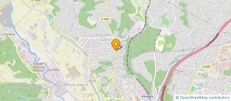 localisation de l'entreprise MONSIEUR PAUL AUMAITRE à LA ROQUETTE-SUR-SIAGNE