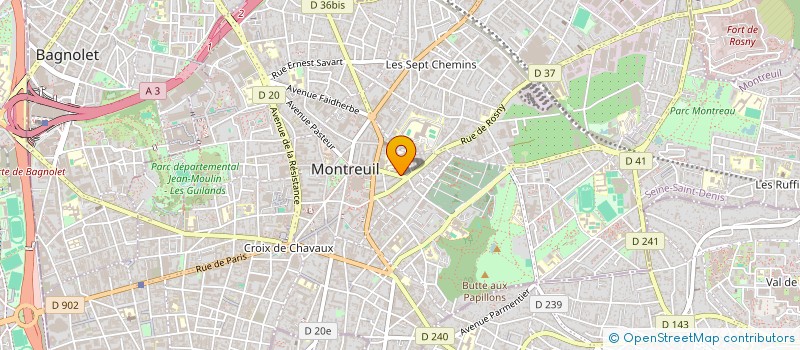 localisation de l'entreprise MONSIEUR PAUL AUPETITGENDRE à MONTREUIL