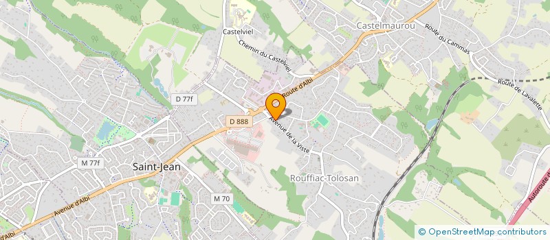 localisation de l'entreprise MONSIEUR PAUL AUTHIER  ROUFFIAC-TOLOSAN