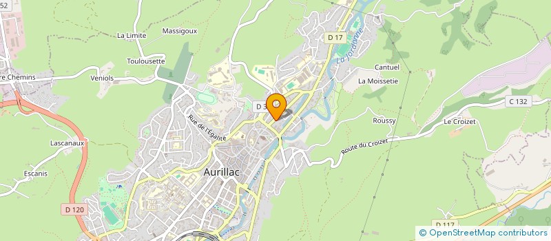localisation de l'entreprise MONSIEUR PAUL AVIGNON à AURILLAC