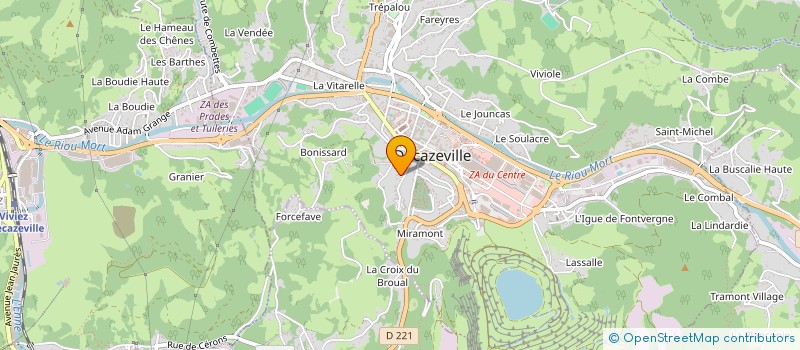 localisation de l'entreprise MONSIEUR PAUL AYMARD à DECAZEVILLE