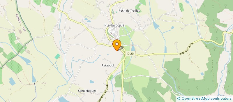 localisation de l'entreprise MONSIEUR PAUL AYMARD  PUYLAROQUE