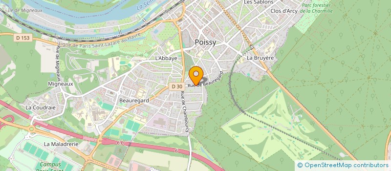 localisation de l'entreprise MONSIEUR PAUL AYMER DE LA CHEVALERIE  POISSY