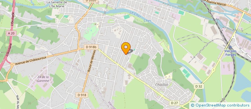 localisation de l'entreprise MONSIEUR PAUL AZZOPARDI  VIERZON