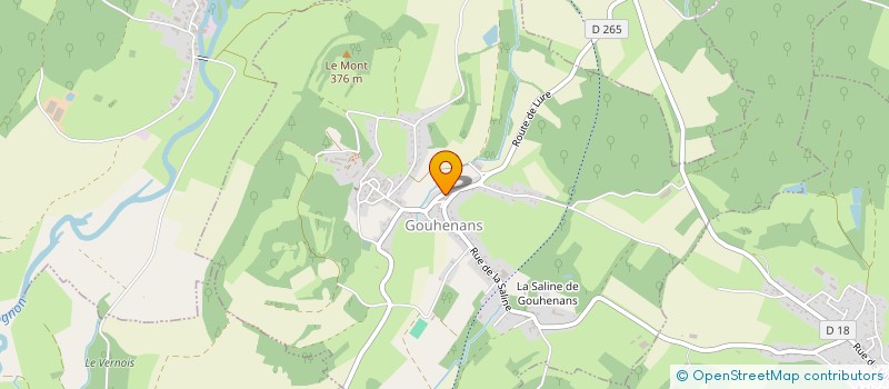 localisation de l'entreprise MONSIEUR PAUL BACCHETTA  ATHESANS-ETROITEFONTAINE