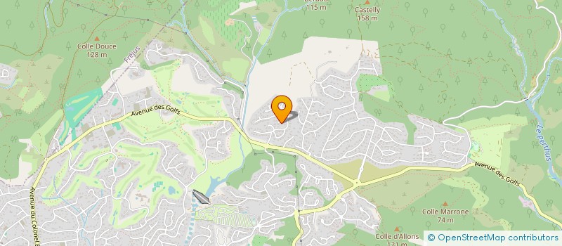 localisation de l'entreprise MONSIEUR PAUL BACHELET  SAINT-RAPHAEL