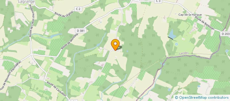 localisation de l'entreprise MONSIEUR PAUL BACHERE  LAGRANGE