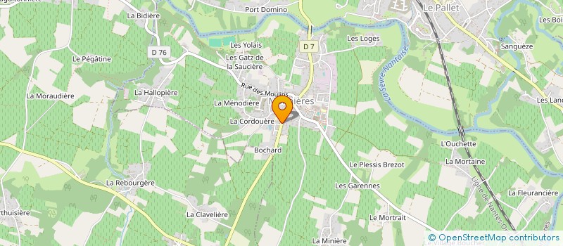 localisation de l'entreprise MONSIEUR PAUL BACQUET à MONNIERES