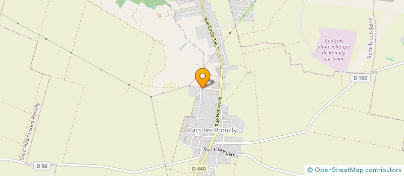 localisation de l'entreprise MONSIEUR PAUL BADELIER  PARS-LES-ROMILLY