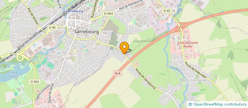 localisation de l'entreprise MONSIEUR PAUL BADELINO  SARREBOURG