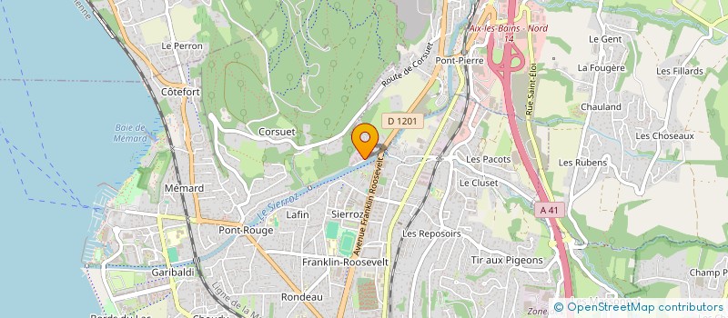 localisation de l'entreprise MONSIEUR PAUL BADJI  AIX-LES-BAINS