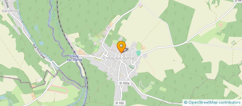 localisation de l'entreprise MONSIEUR PAUL BAHIER  CROUY-SUR-OURCQ