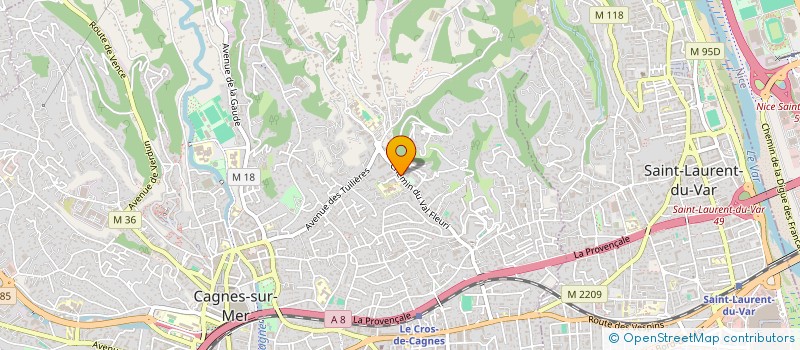 localisation de l'entreprise MONSIEUR PAUL BALDACCHINO à CAGNES-SUR-MER