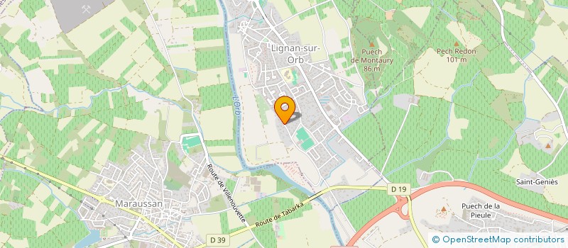 localisation de l'entreprise MONSIEUR PAUL BALDARE  LIGNAN-SUR-ORB