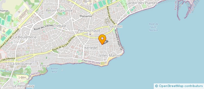 localisation de l'entreprise MONSIEUR PAUL BAMBILLET  SAINT-NAZAIRE