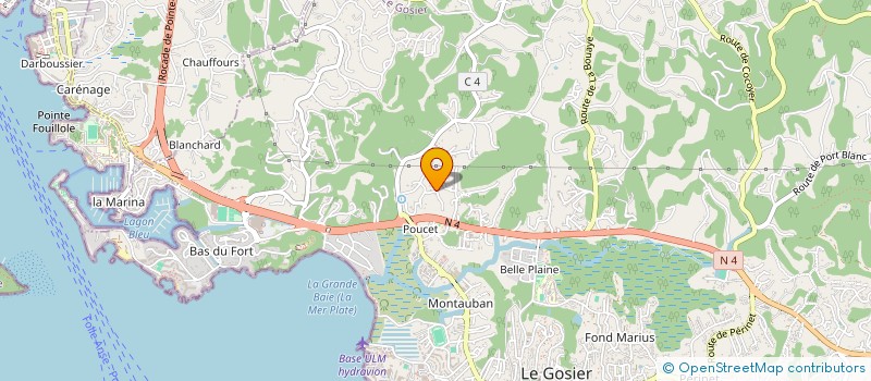 localisation de l'entreprise MONSIEUR PAUL BANCET  LE GOSIER