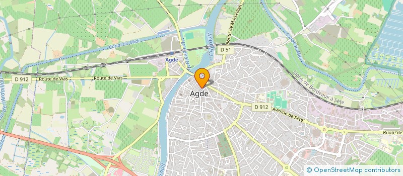 localisation de l'entreprise MONSIEUR PAUL BAPTISTE  AGDE